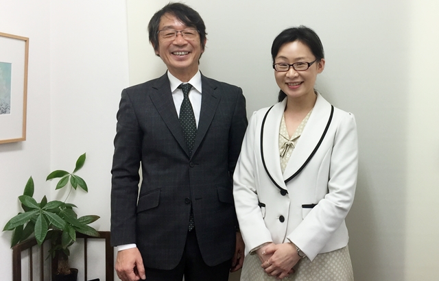 竹内代表と徳田カウンセラー